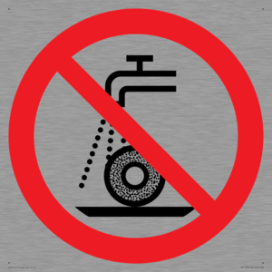 Prohibition: Do not use for wet grinding